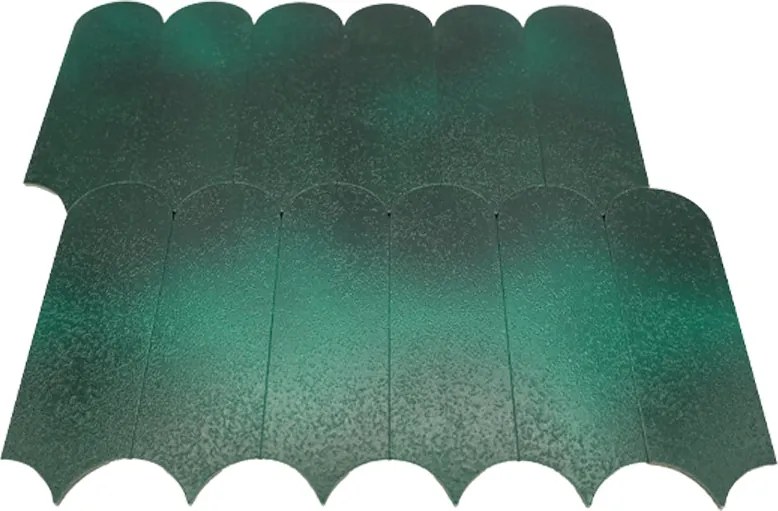 Zelfklevende Mozaïektegels Metaal | Arch Donkergroen | 28,8×29,8 cm | Keuken, Bad & WC