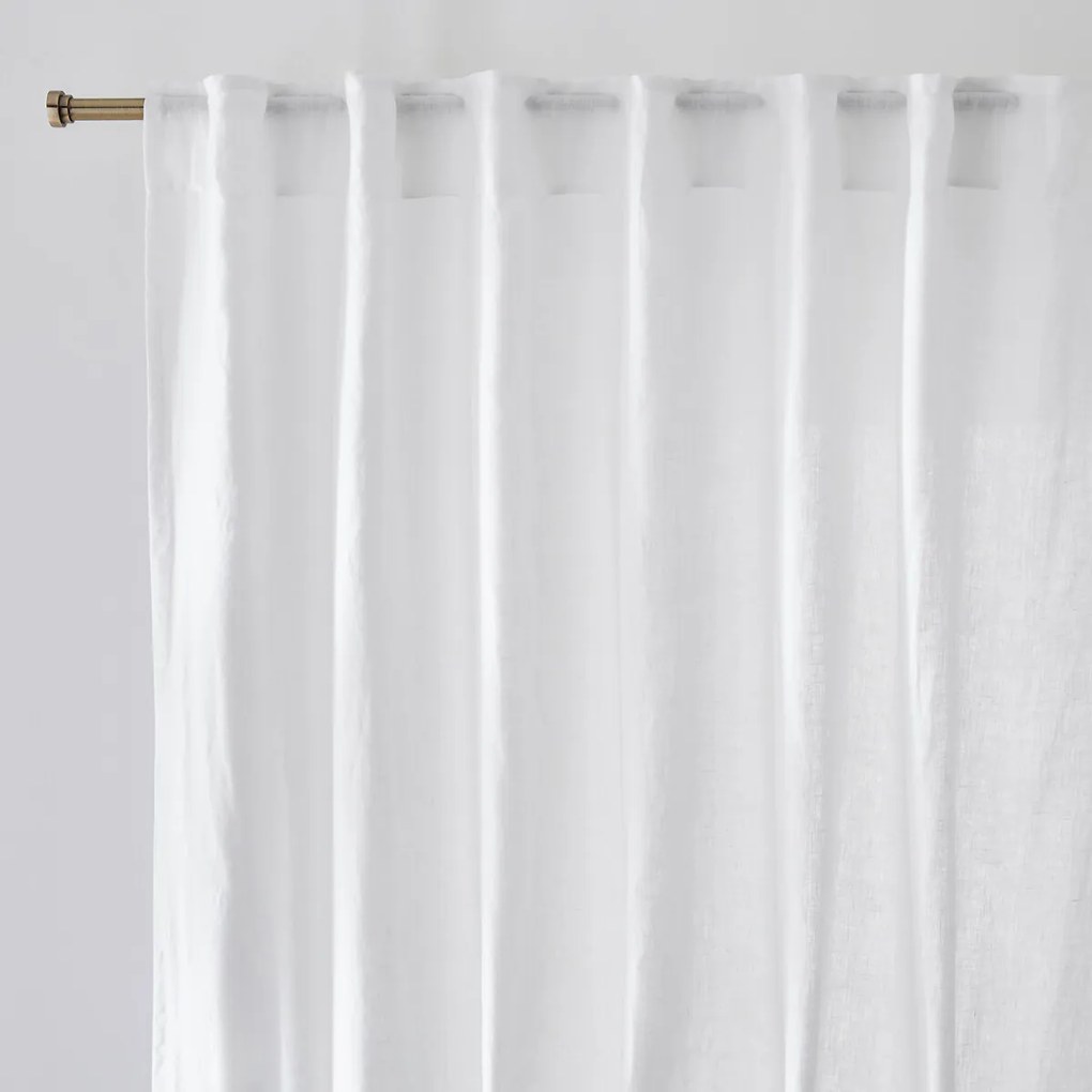 Gewassen linnen gordijn met verborgen lussen Onega