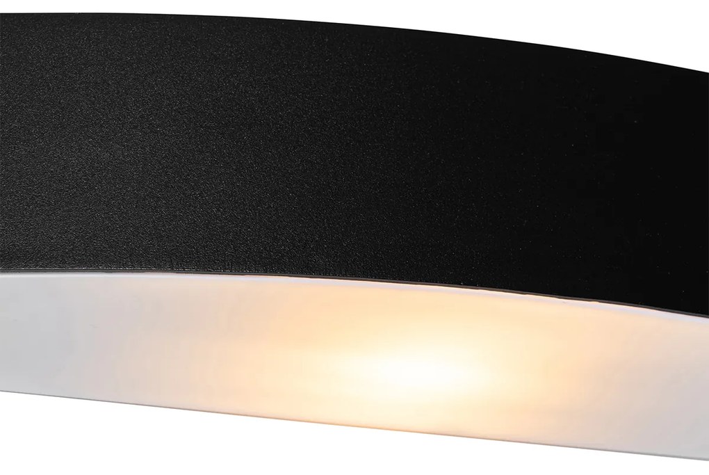 Moderne buiten wandlamp zwart IP44 - Bojan Modern E27 IP44 Buitenverlichting