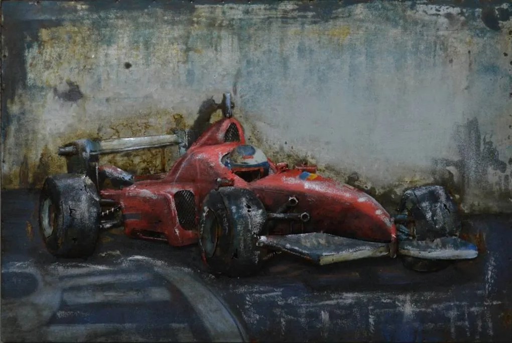 Schilderij - Metaalschilderij - Formule 1, 60x40cm