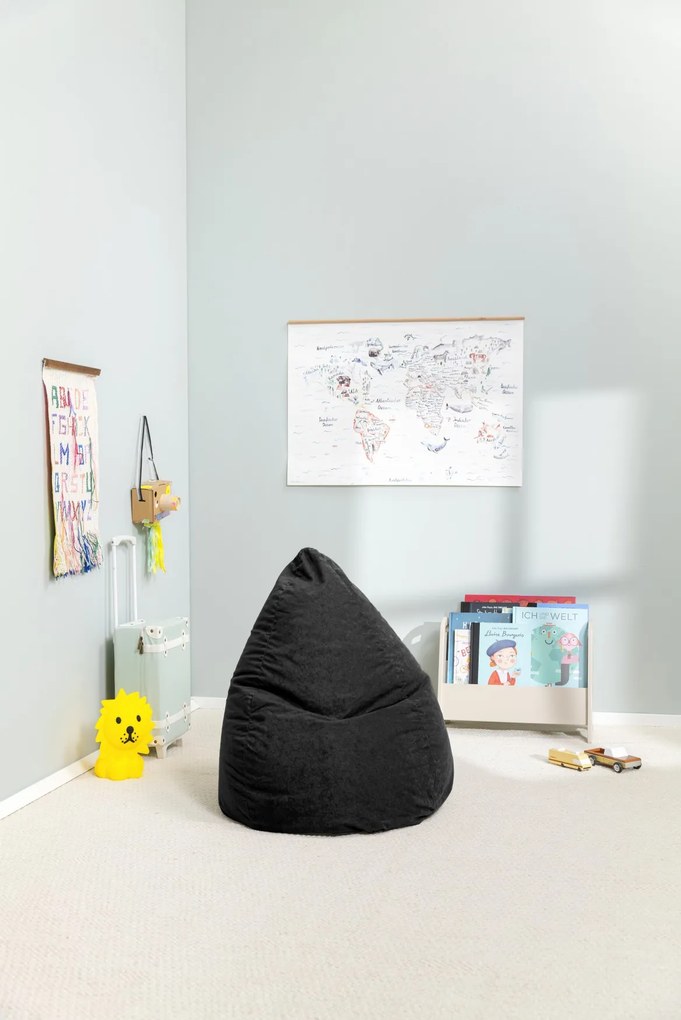 Kinder Zitzak BeanBag Easy L - Zwart