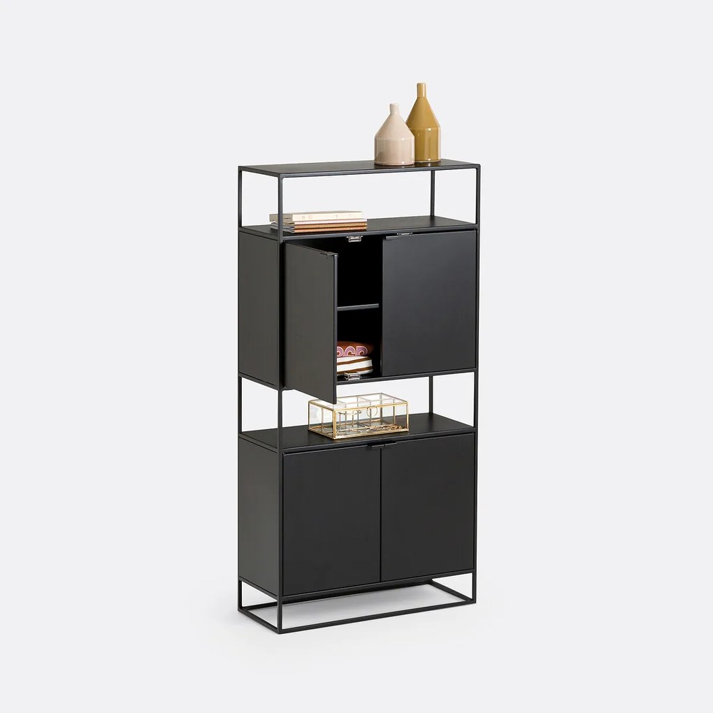 Kast in metaal, 4 deuren, Hiba