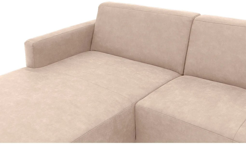 Goossens  Key West beige, micro leer, 2-zits, modern design