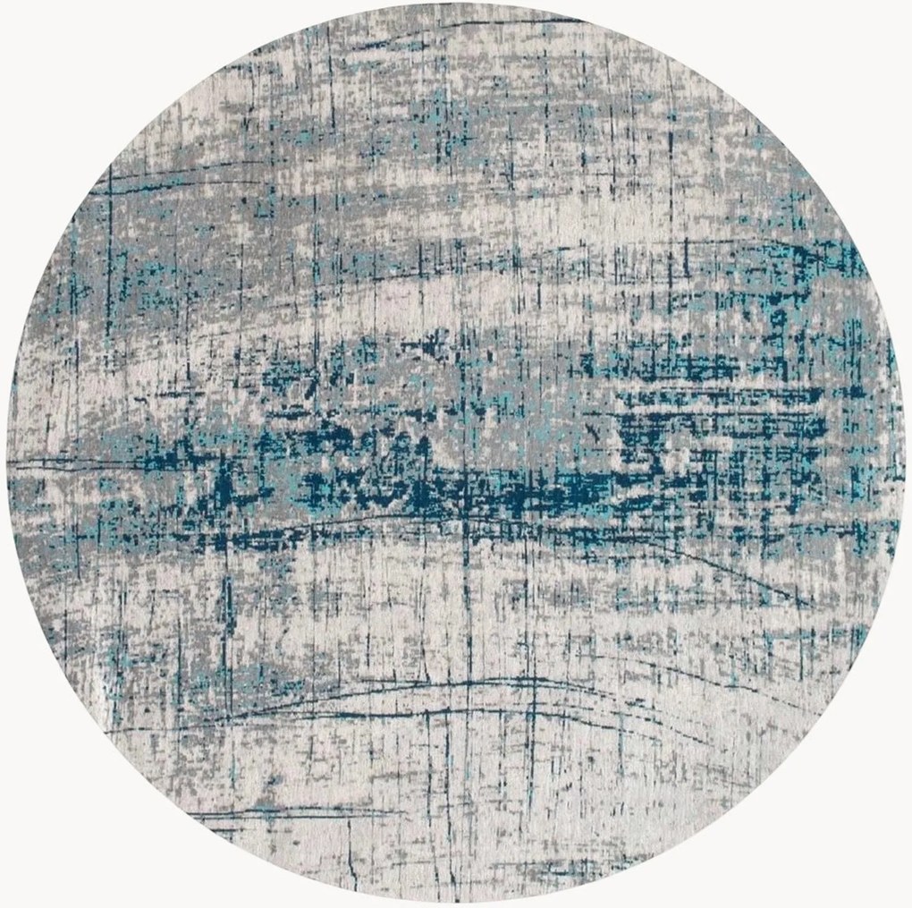Wasbaar rond jacquard in- & outdoor vloerkleed Griff