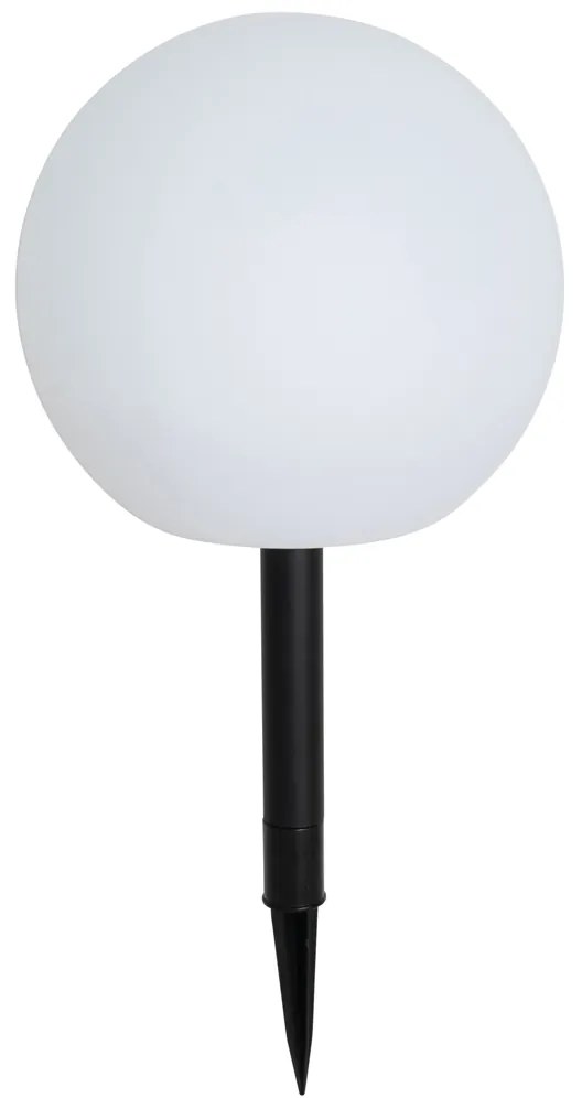 Buitenlamp wit 25 cm incl. LED IP44 solar RGBW - Ludger Modern IP44 Buitenverlichting rond