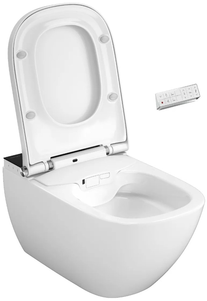 Plazan Genera Ultimate Square douche wc randloos met softclose zitting zwart