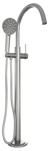Brauer Brushed Edition vrijstaande badmengkraan met 3 standen handdouche geborsteld nikkel PVD 5-NG-042-2