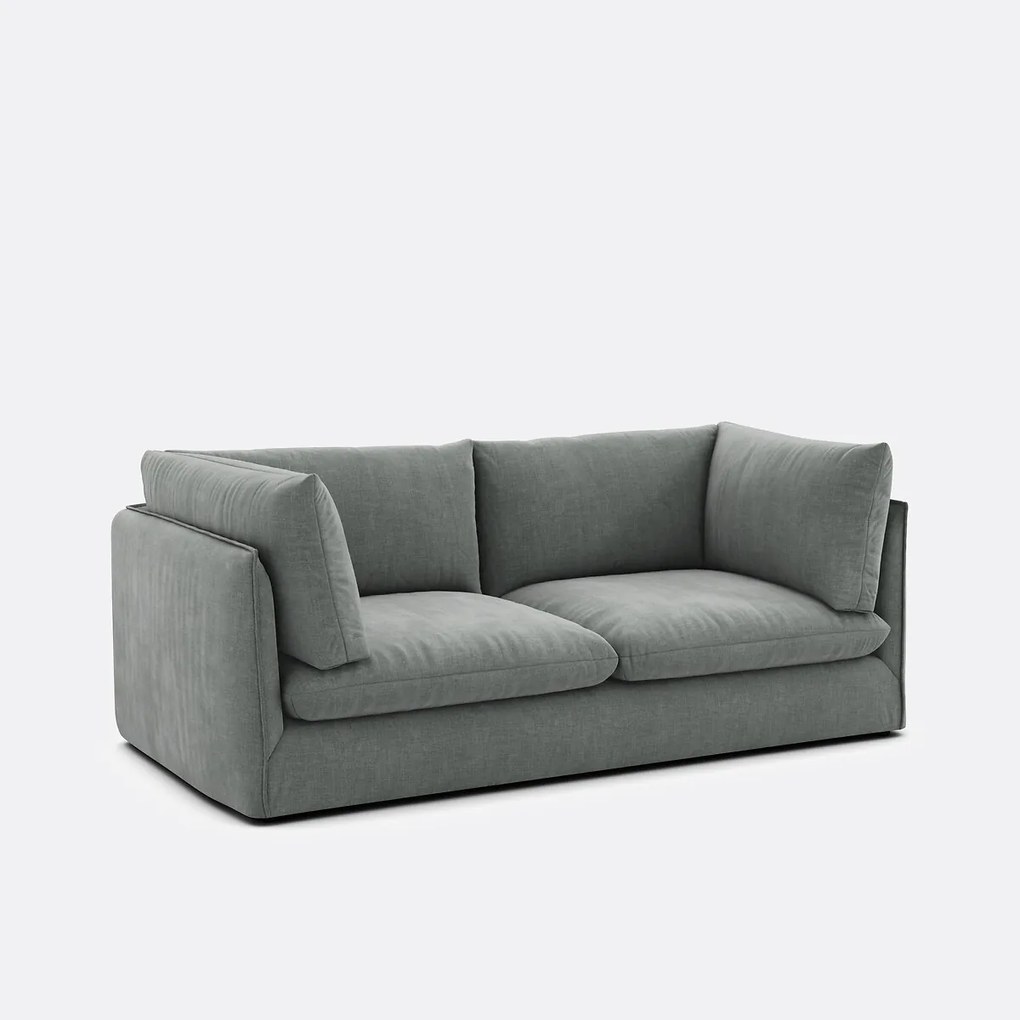 3-zits rechte bank in gestructureerde stof, Malo