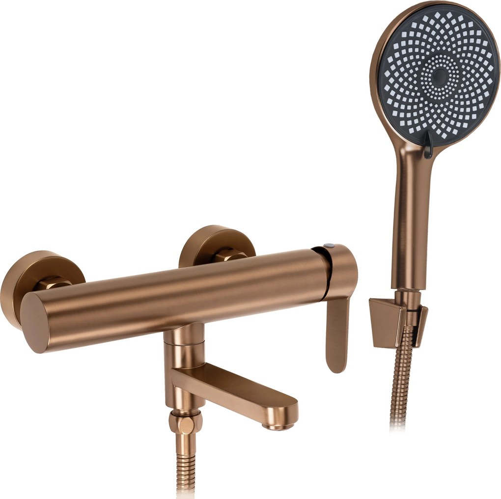 Badkraan Rea Arcos Brushed Copper