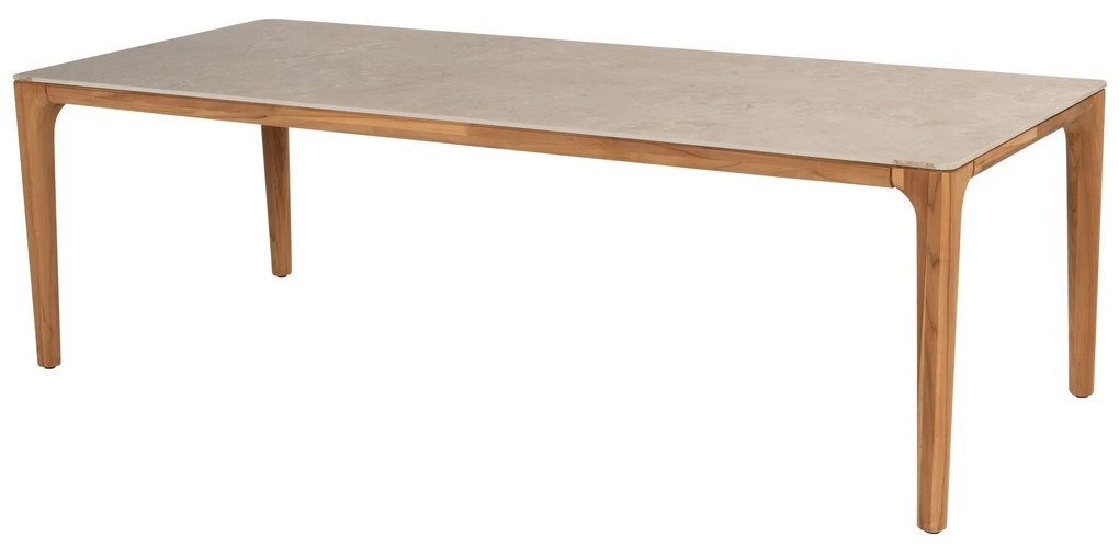 Liam dining tuintafel 240x100xH75 cm  teak met ceramic blad Taste 4SO