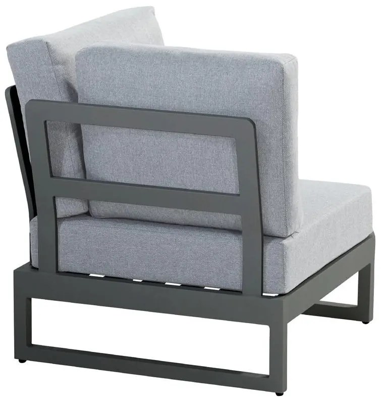 Taste by 4 Seasons Matisse loungebank antraciet Loungeset houtkleur weerbestendig