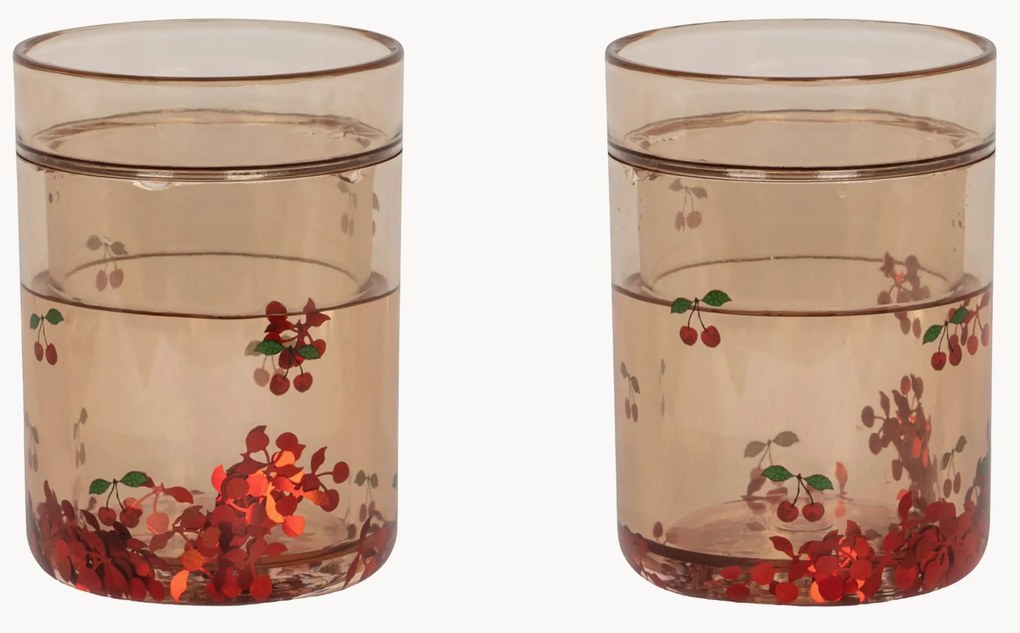 Waterglazen Cherry, 2 stuks