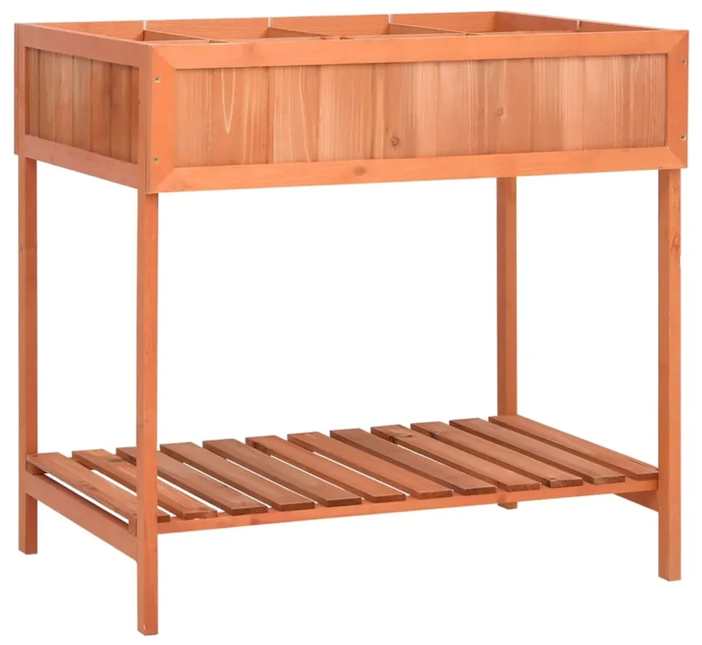 vidaXL Kruidenplantenbak 80x60x80 cm massief vurenhout