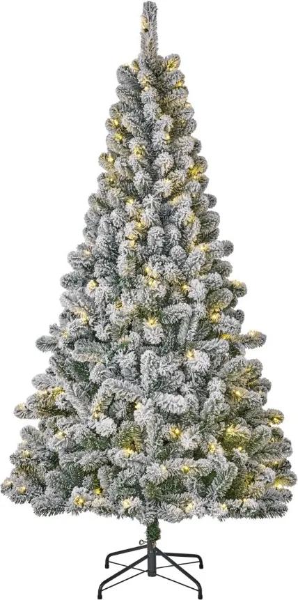 Millington kerstboom groen LED frosted 120L h185 d109 cm