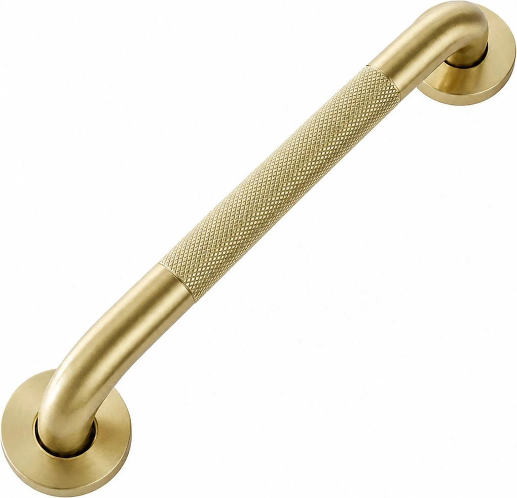 Rechte badkamerbeugel Brush Gold