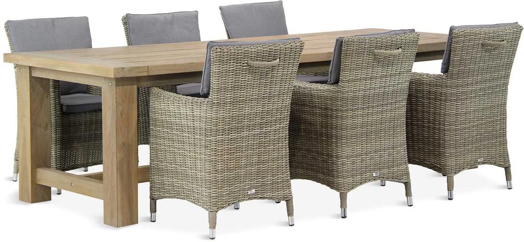 Garden Collections Springfield/Fourmile 260 cm dining tuinset 7-delig