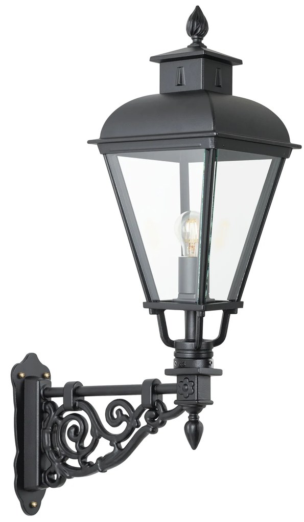 Buitenlamp mat zwart Vondel B muurlamp