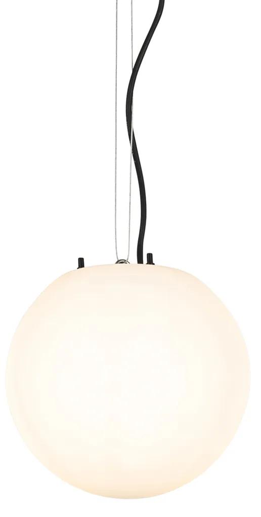 Moderne buiten hanglamp wit 25 cm IP65 - Nura Modern E27 IP65 Buitenverlichting bol / globe / rond