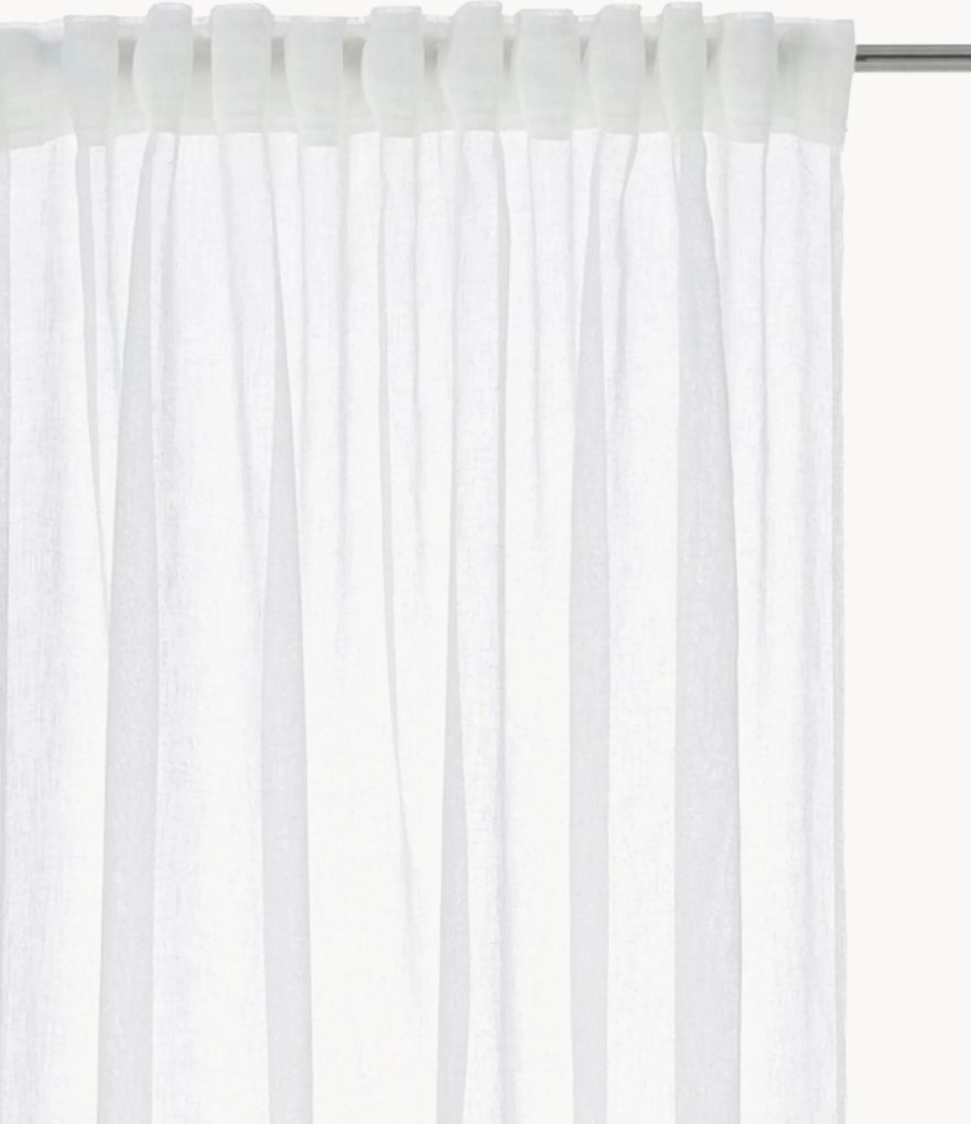 Lichtdoorlatende multibandgordijnen Mila, 2-delig, B 137 cm
