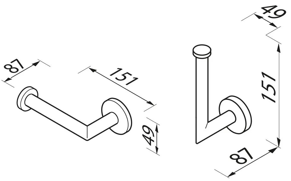 Geesa Nemox toiletrolhouder goud geborsteld