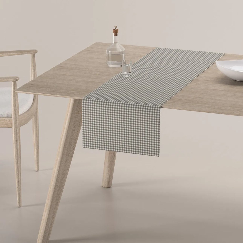 Dekoria Rechthoekige tafelloper, grijs-ecru , 40 x 130 cm