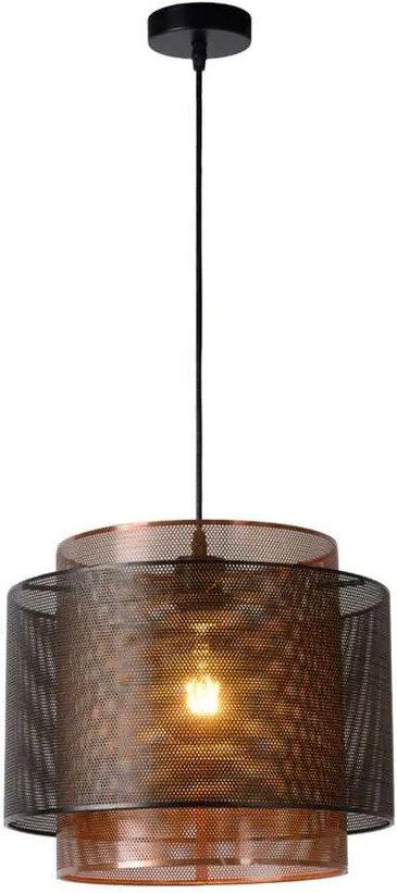 Lucide hanglamp Orrin - zwart - Ø34 cm - Leen Bakker