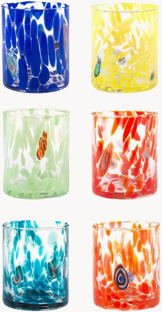 Glazen tumblers Veneziano, 6-delig