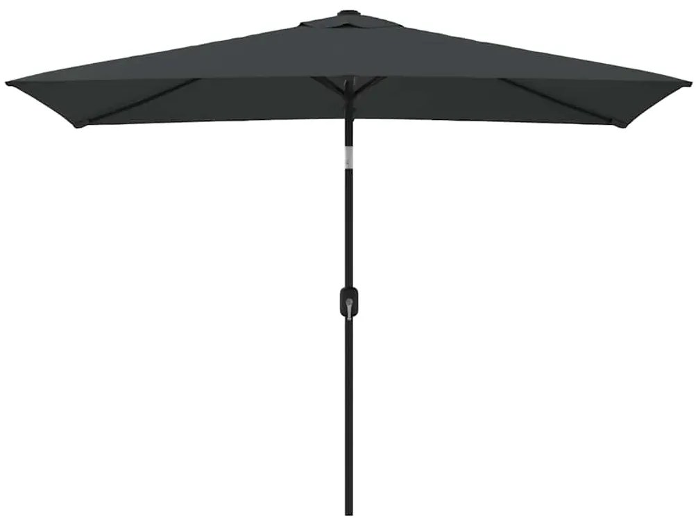 vidaXL Parasol met metalen paal 300x200 cm antraciet