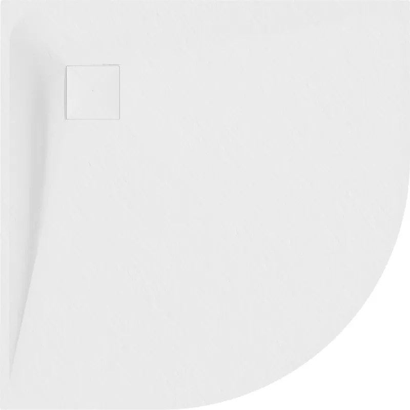 Mexen Bert halfronde douchebak SMC 90 x 90 cm, wit - 4KR109090