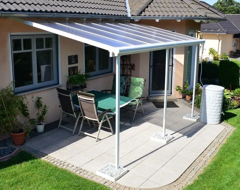 Sierra Palram aluminium terrasoverkapping - Canopia 3 x 4,25 m wit