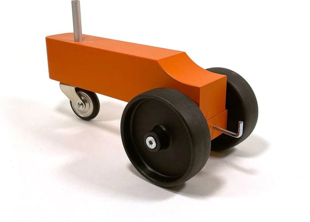 Houten Tractor - Oranje - Handgemaakt - design Floris Hovers