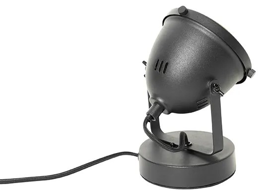 Industriële tafellamp zwart 18 cm - Emado