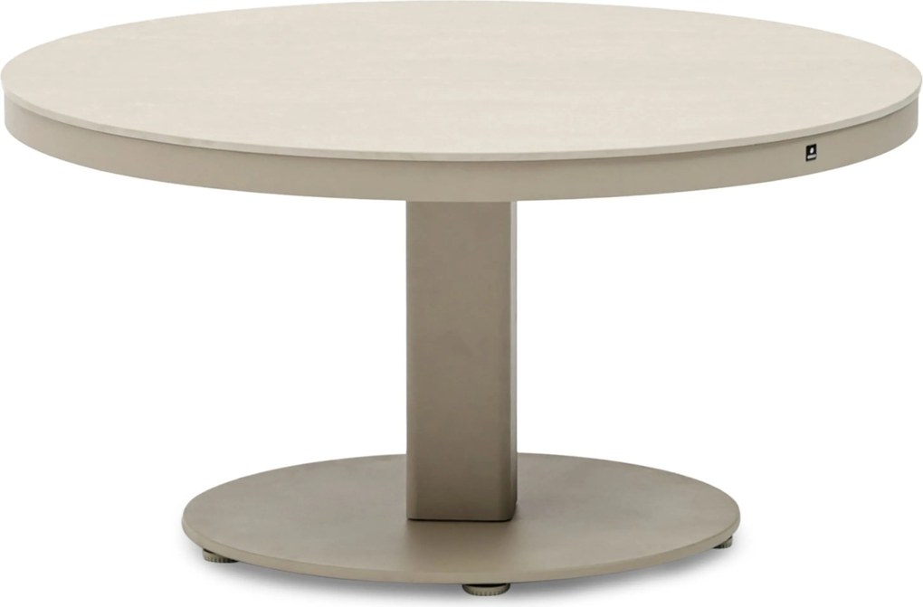 Tuintafel   90 cm  Zand/Beige   Tivano in hoogte verstelbare