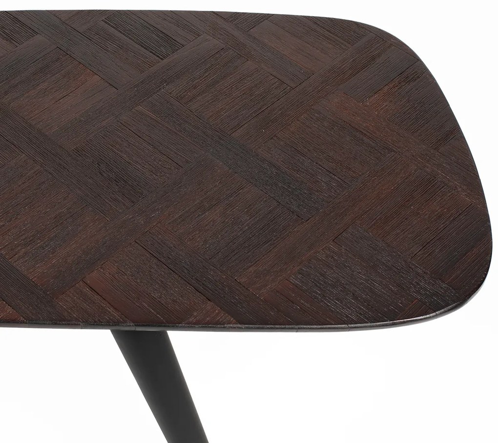 Bankje Donker Teak Hout Mozaiek