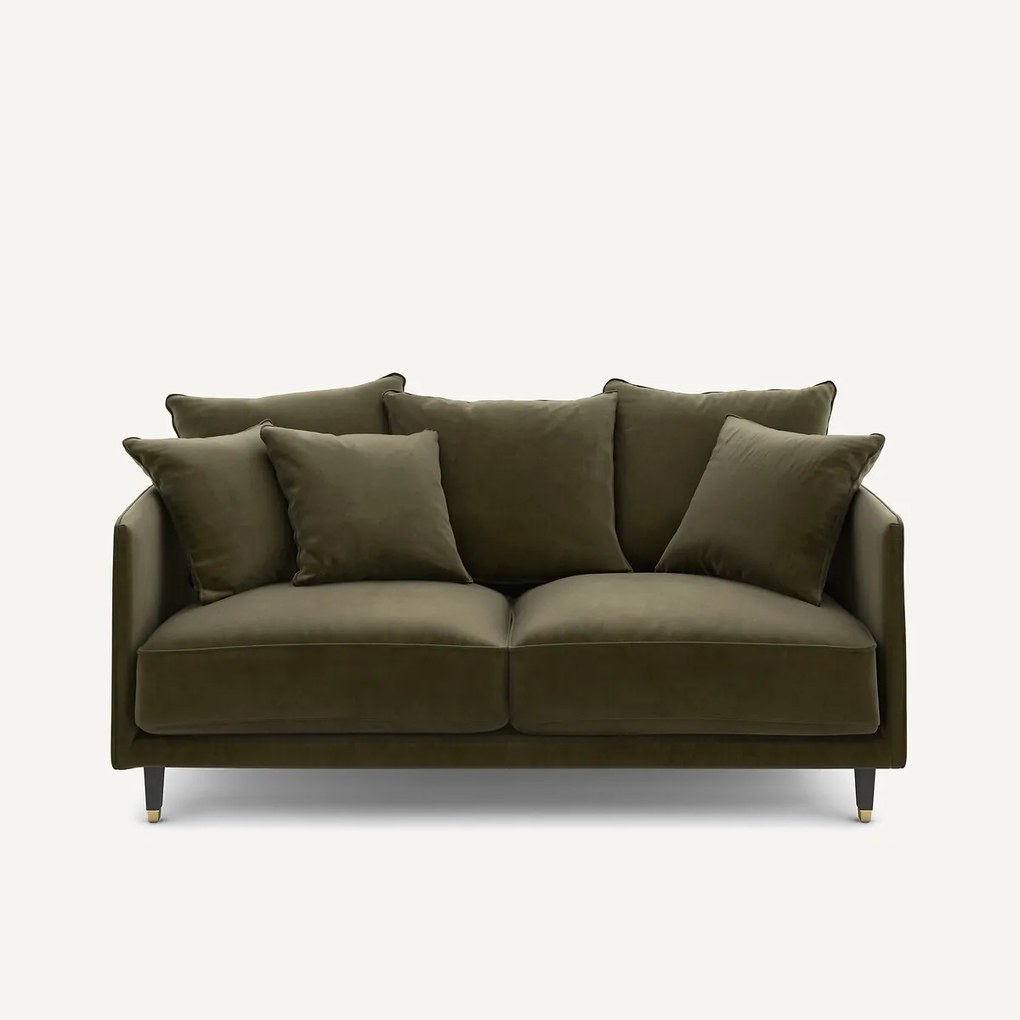 3-zits compacte fluwelen bank, Lazare