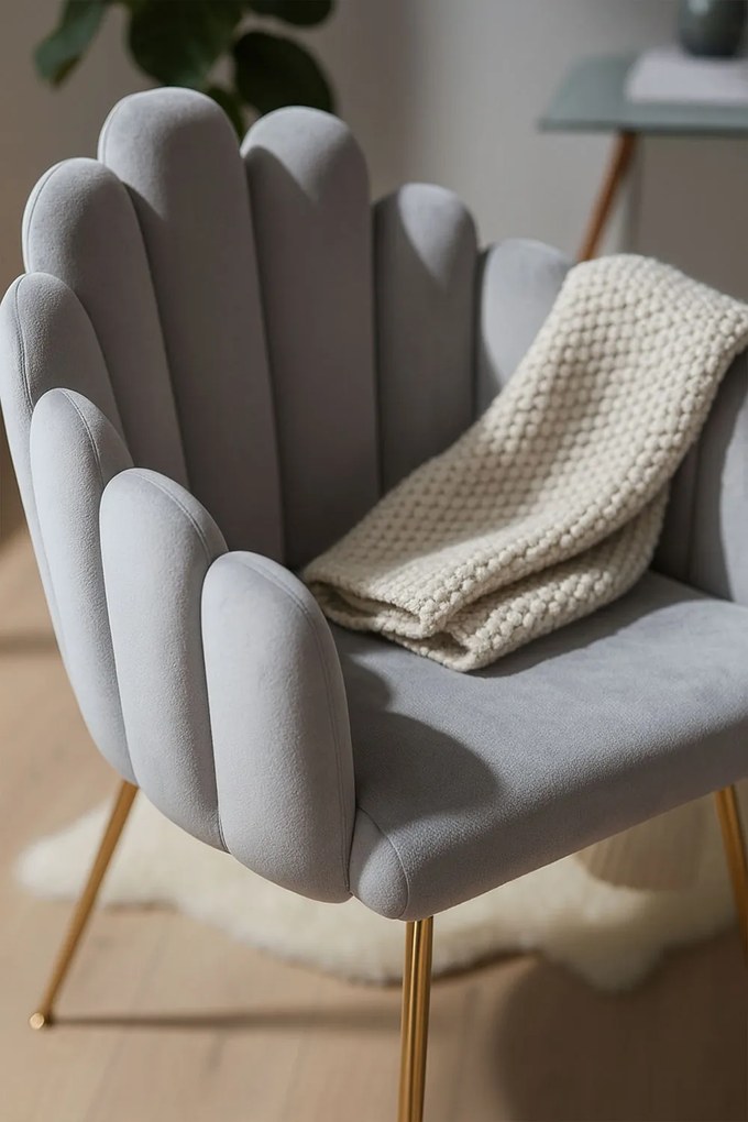 Bhoja stoel van fluweel