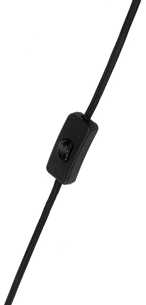 Moderne tafellamp zwart met opaal glas - Drop