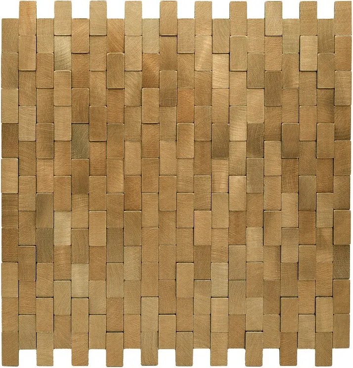 Zelfklevende Mozaïektegels Metaal | Steenstrip 3D Goud | 30×29,8 cm | Keuken, Bad & WC