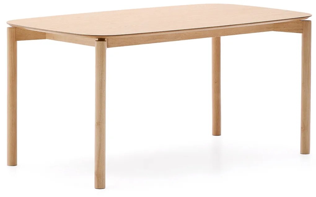 Kave Home Indara Eiken Eettafel Ovaal Scandinavisch - 160 X 90cm.