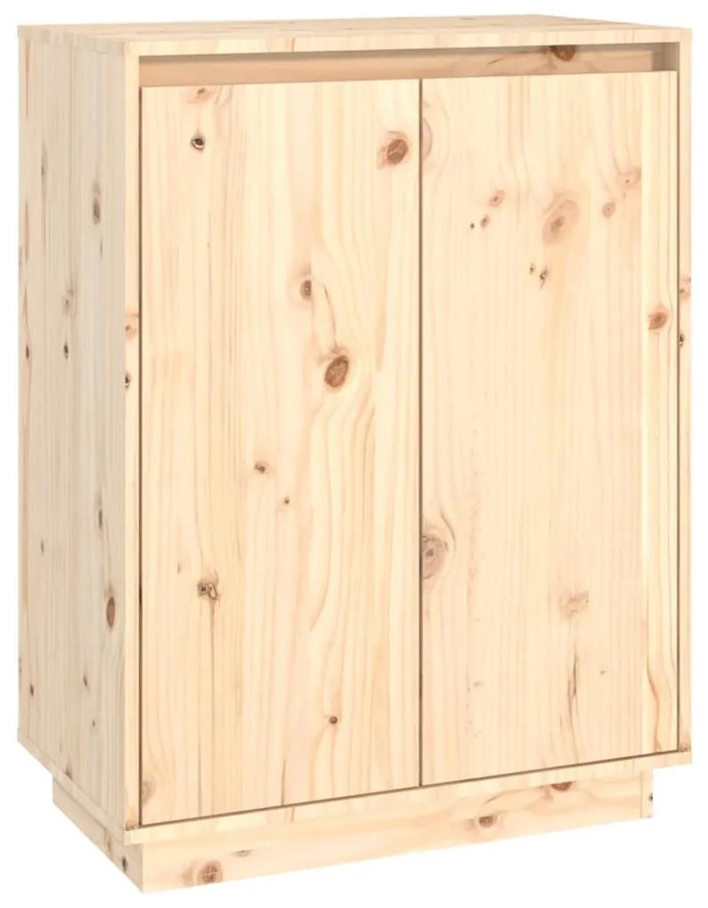 vidaXL Schoenenkast 60x35x80 cm massief grenenhout