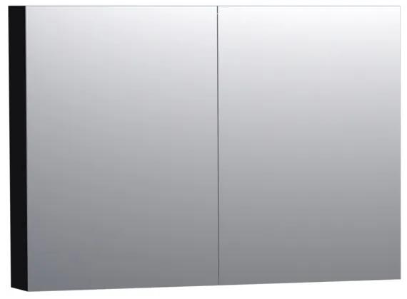 Saniclass Spiegelkast Dual 100 Mat Zwart 7183