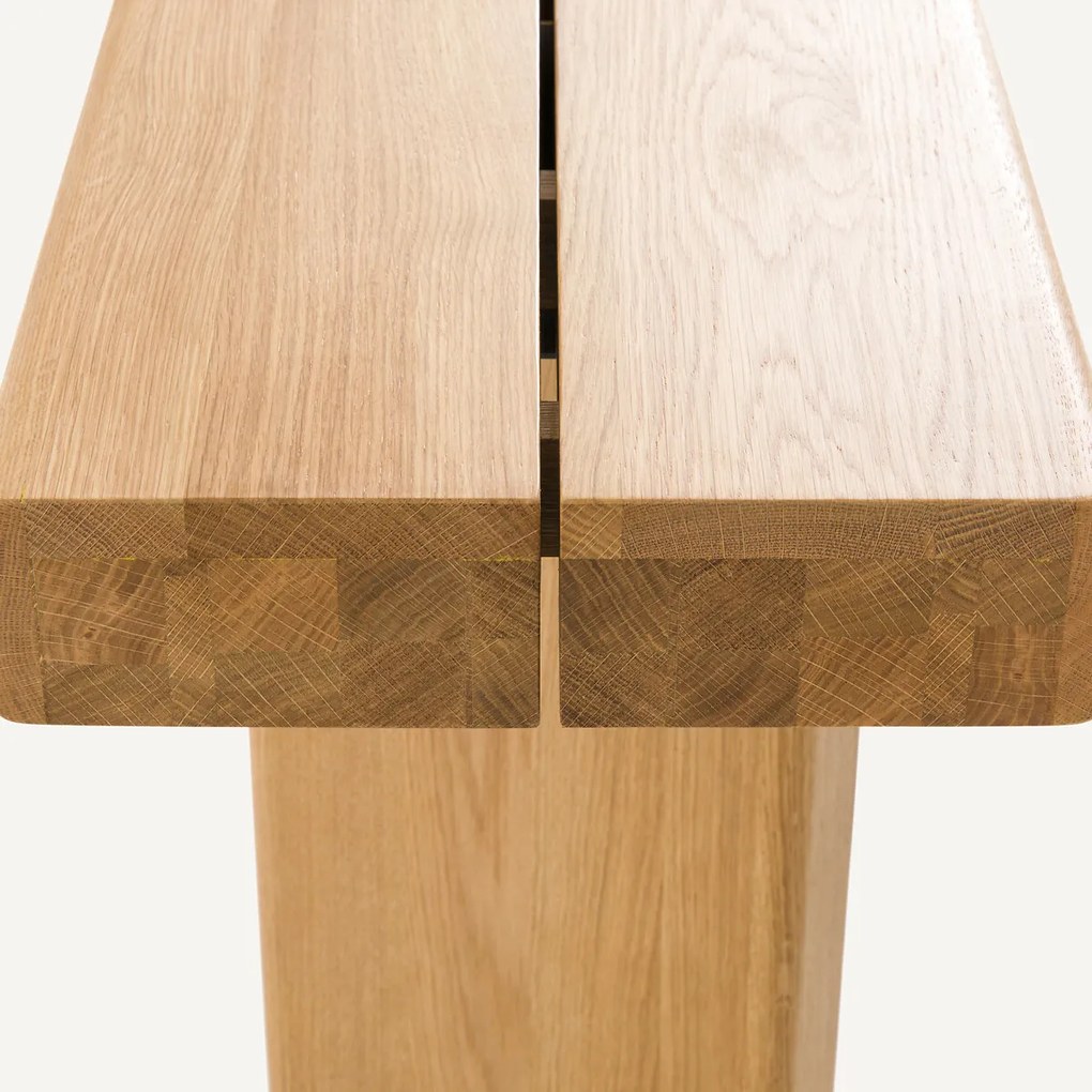 Eiken en fineer wandtafel L140 cm, Olaga