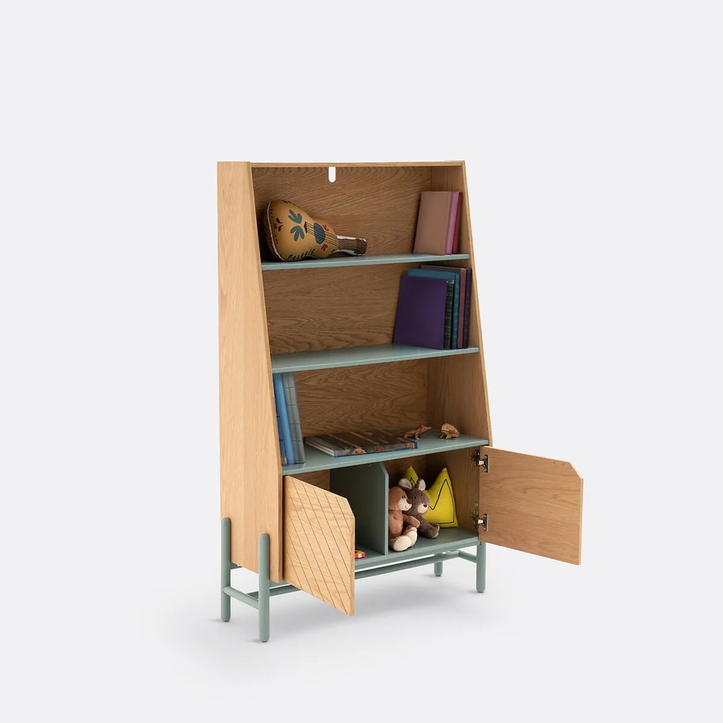 Boekenkast/opbergrek voor kinderen, Waldo