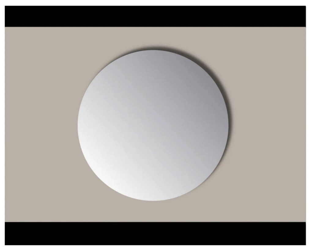 Spiegel Rond Sanicare Q-mirrors Zonder Omlijsting 70 cm PP Geslepen