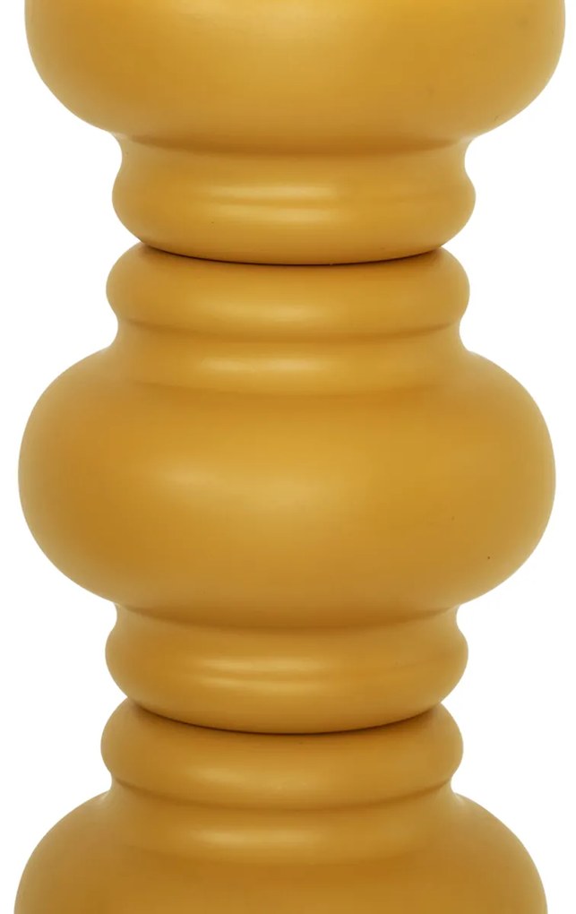 Retro vloerlamp okergeel met mat glas - Fedde