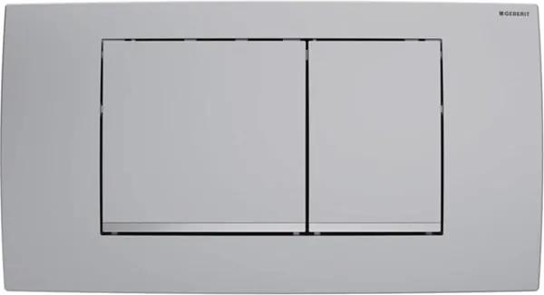 Geberit Twinline 30 bedieningsplaat voor inbouwreservoir kunststof 2 toetsen matglansmat verchroomd B340 x H185 x D32 mm 115.899.KN.1