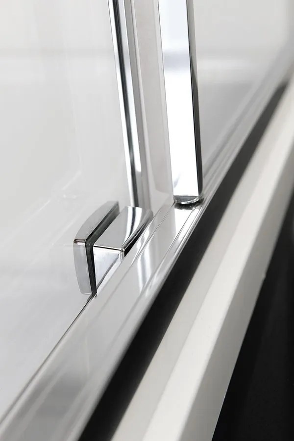 Polysan Lucis rechthoekige douchecabine met schuifdeur 150x90cm chroom