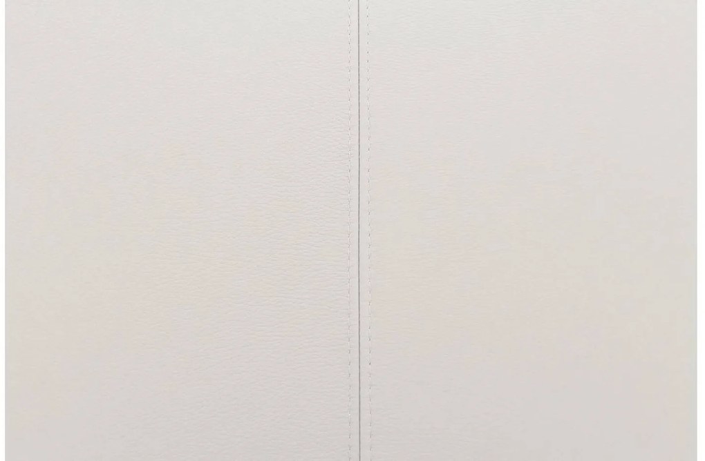 Goossens Eetkamerstoel Funk RVS Poten wit leer leuning en Transparant skater wiel met rvs kapmet wielen, modern design