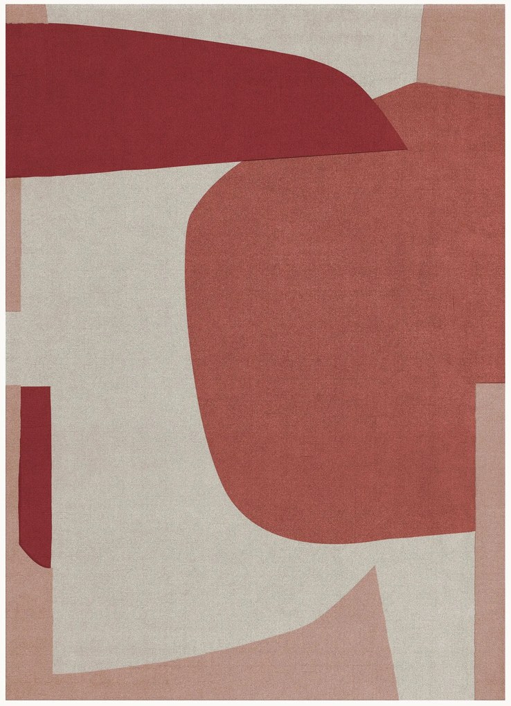 Handgeweven wollen vloerkleed Cloudberry