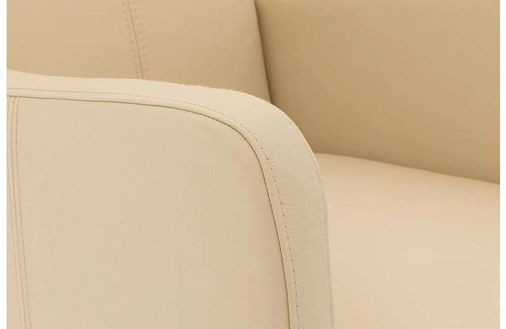 Goossens Excellent Eetkamerstoel Riva beige leer  met armleuning en met wielen, stijlvol landelijk